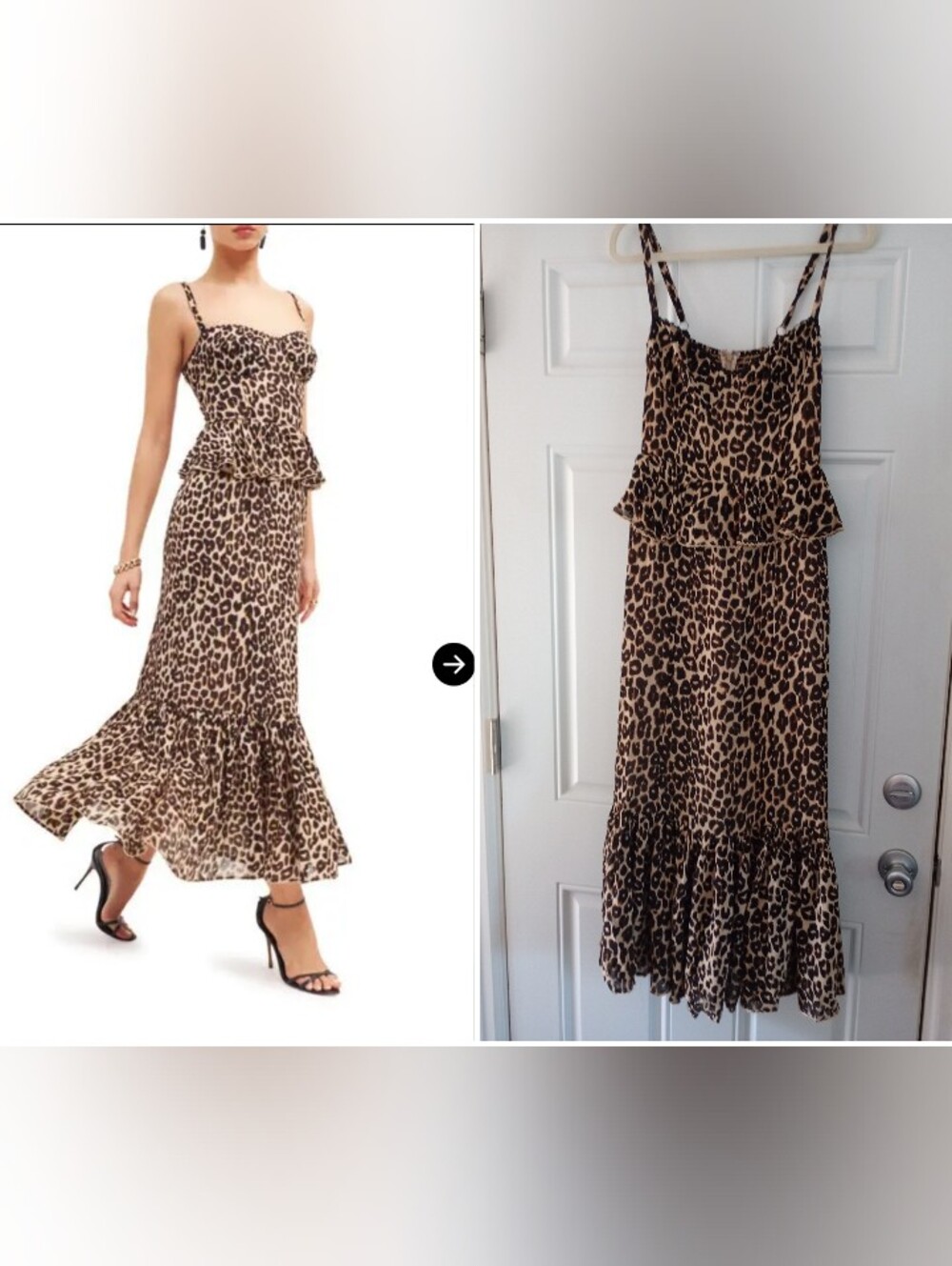 Reformation Felda Animal Print Maxi Dress Bustier Bodice Sz 4